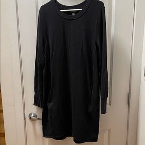 Athleta Black Long Sleeve Dress